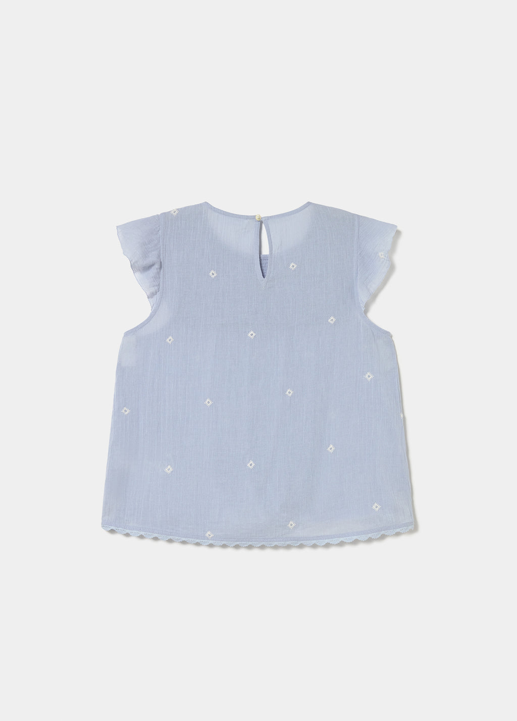 Blouse smock brodée