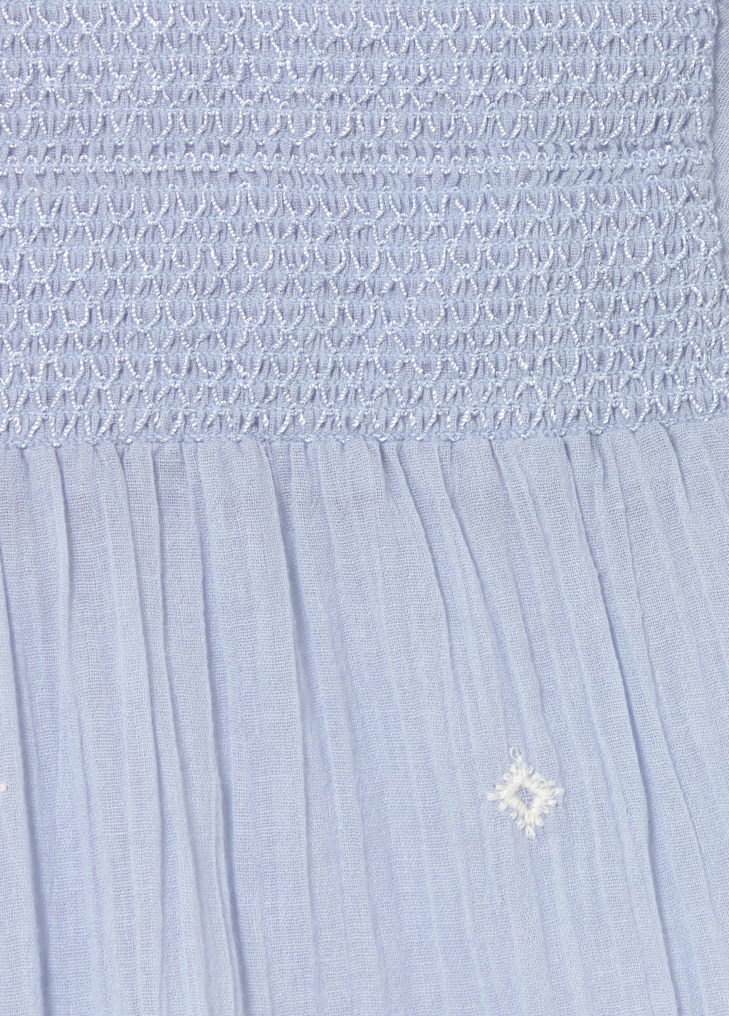 Blouse smock brodée
