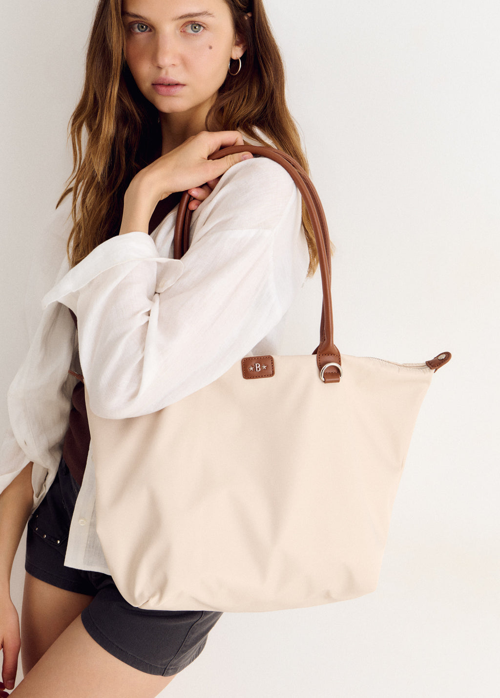 Nylon shopper tas
