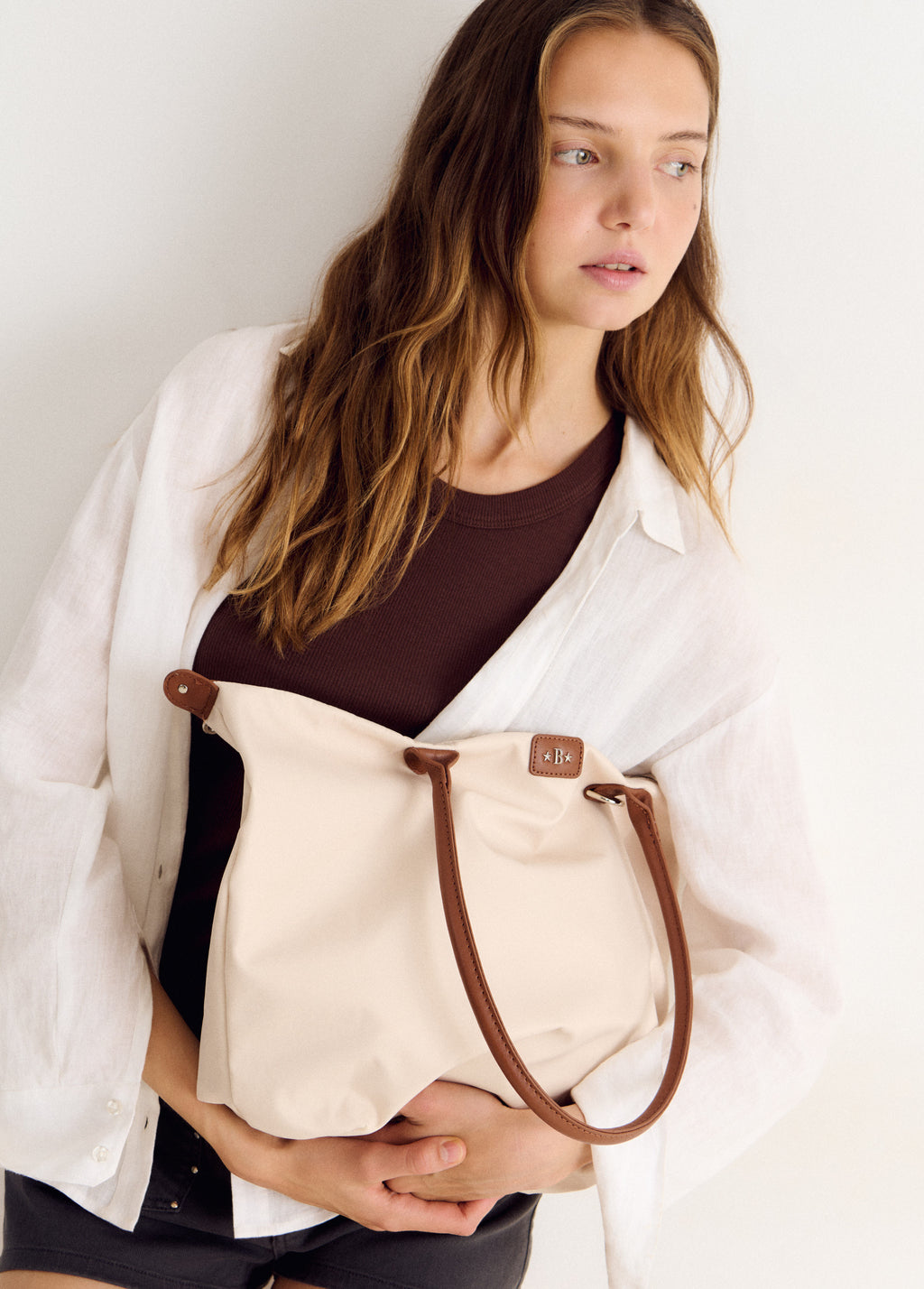 Nylon shopper tas