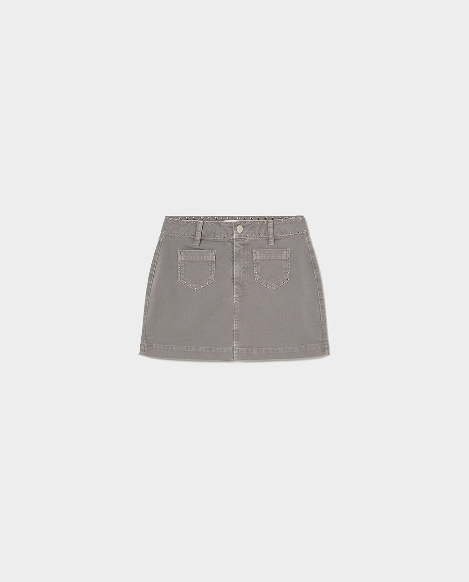 Wide Waistband Skirt