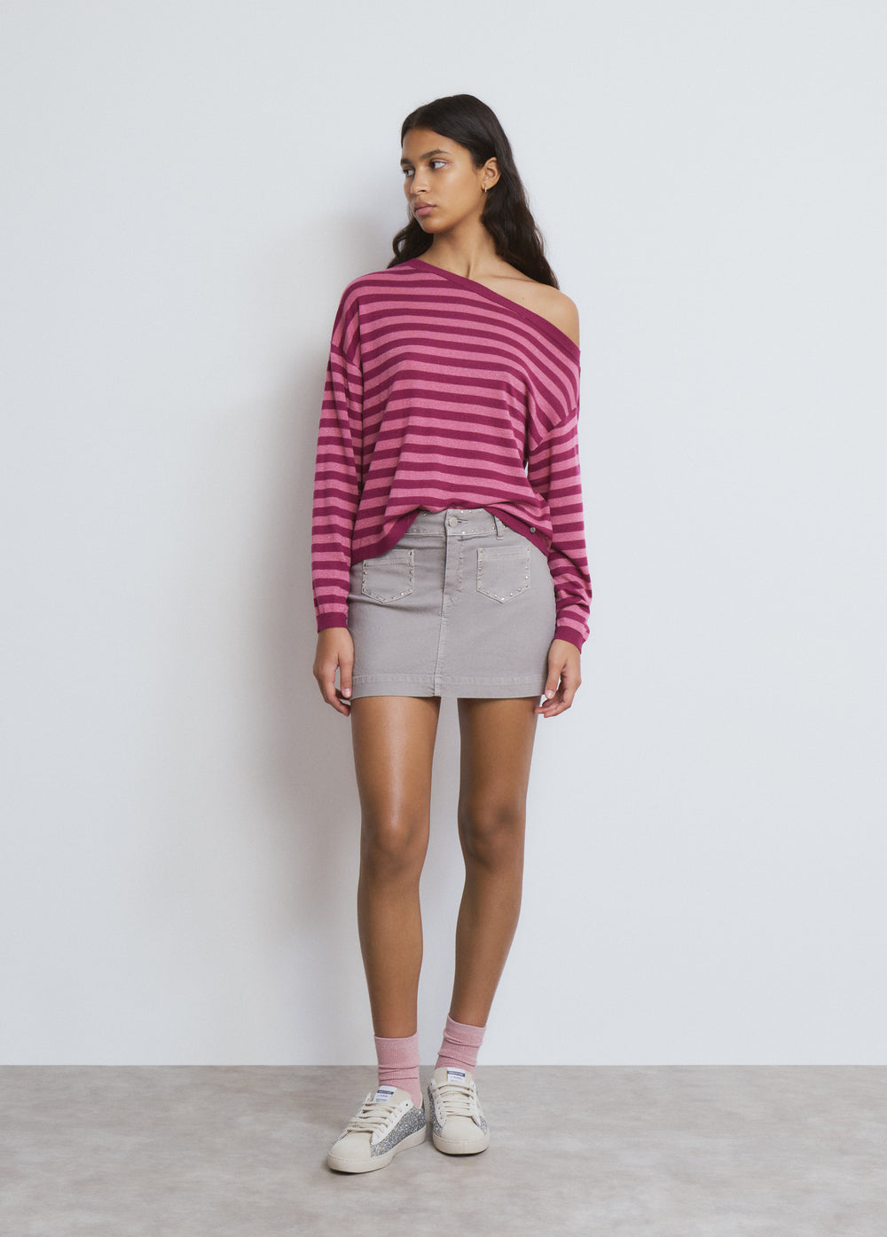 Wide Waistband Skirt