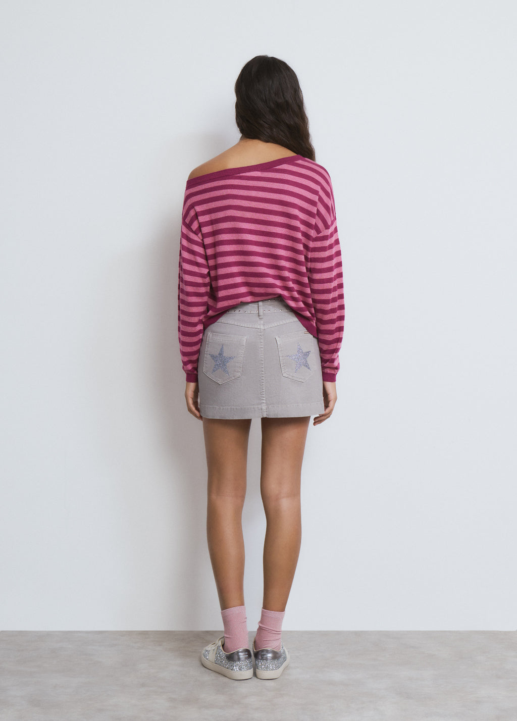 Wide Waistband Skirt