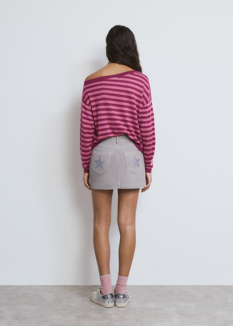 Falda cintura ancha