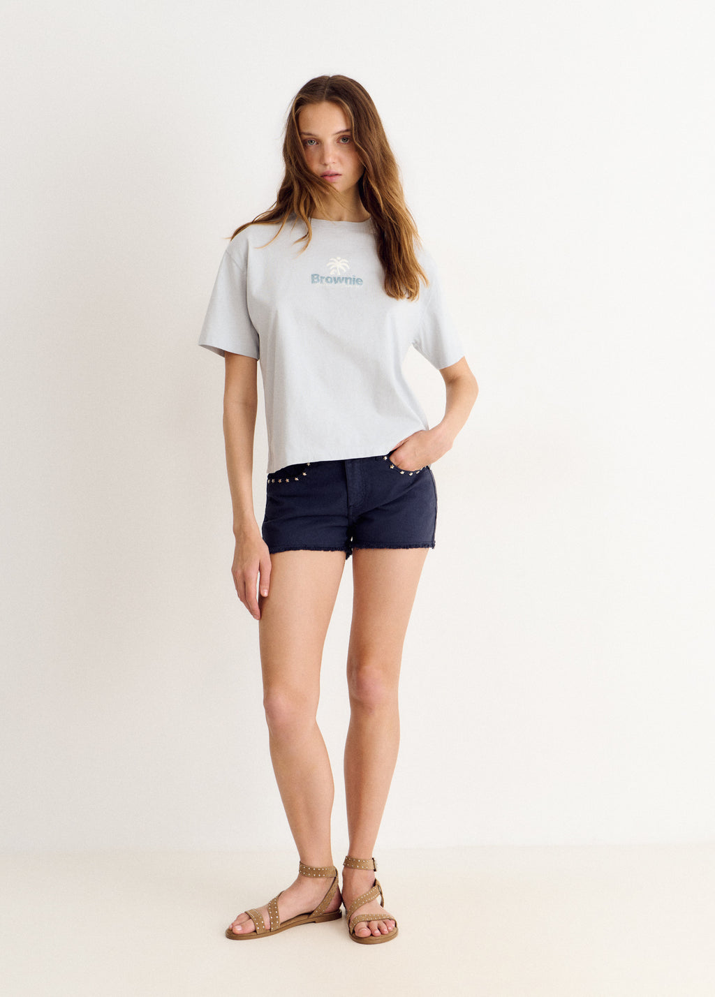 Short with patch