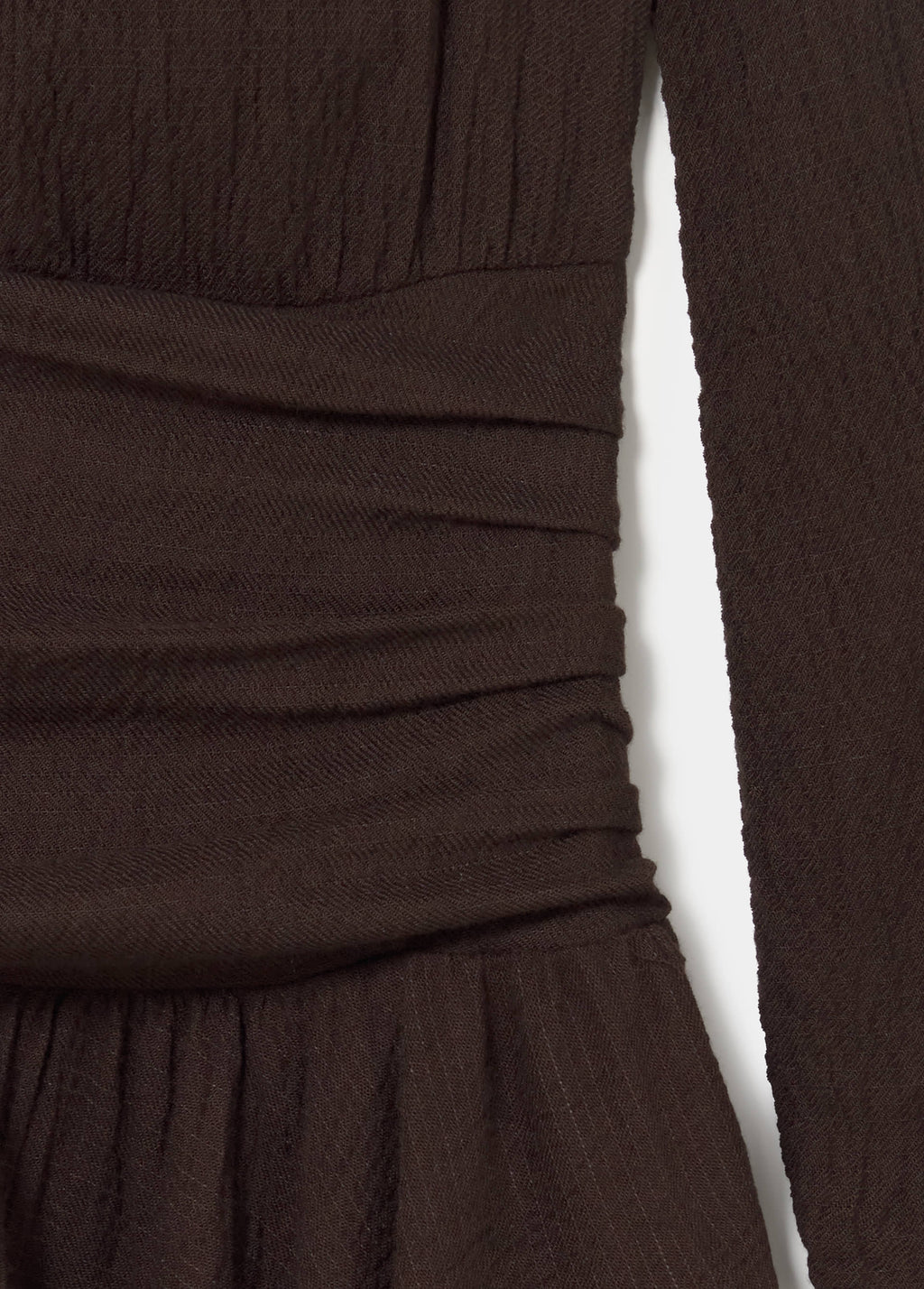 Draped ruffle dress