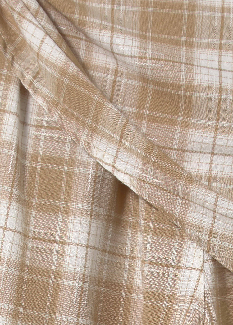 Pantalón cuadros detalle pañuelo