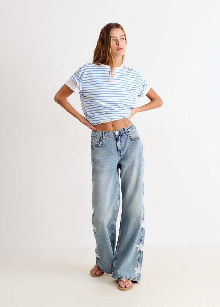 Jeans estrellas lateral