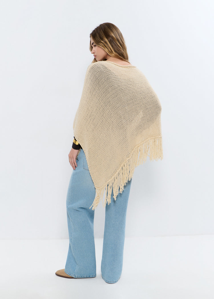 Cape met franjes