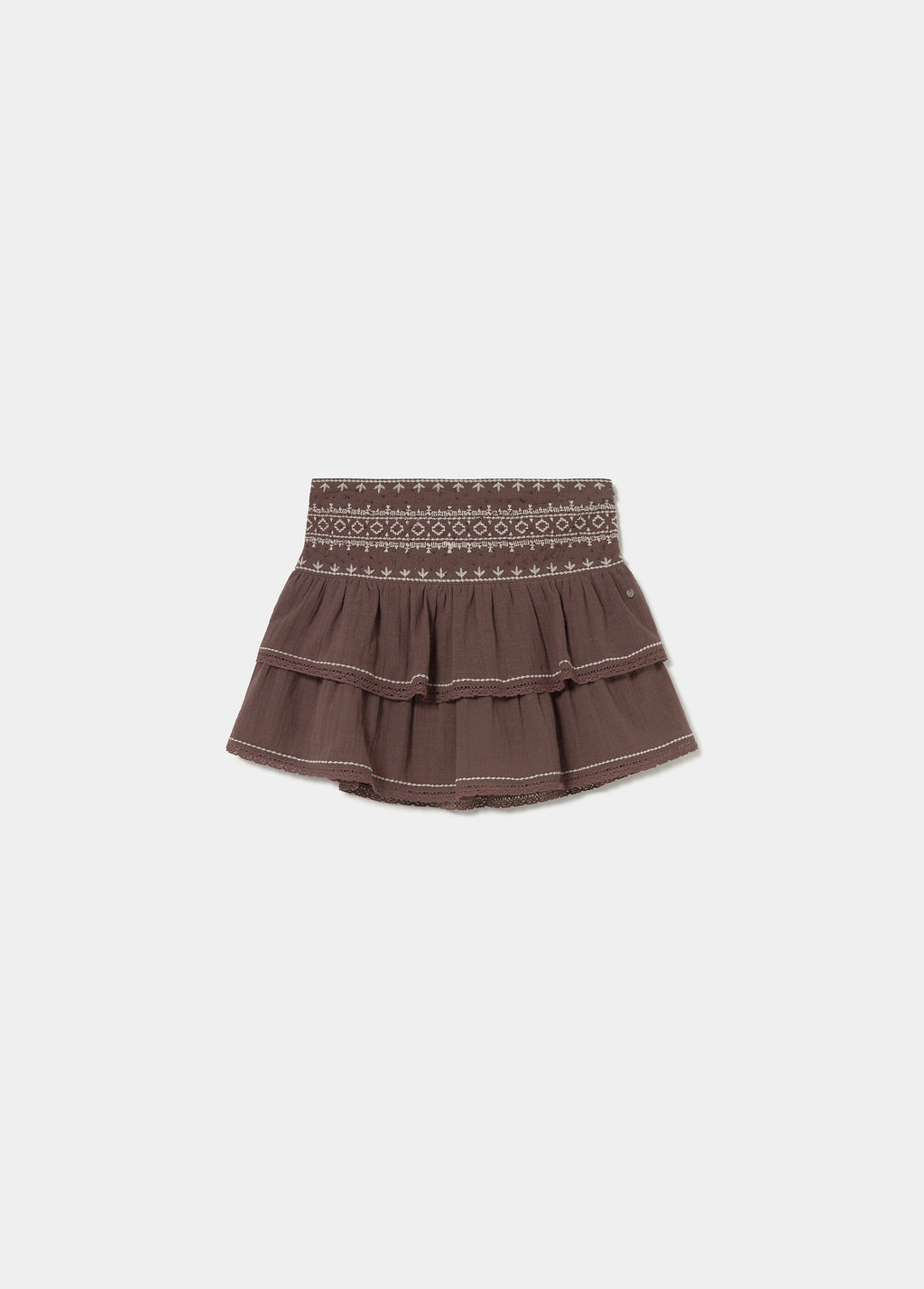 Short ruffle skirt