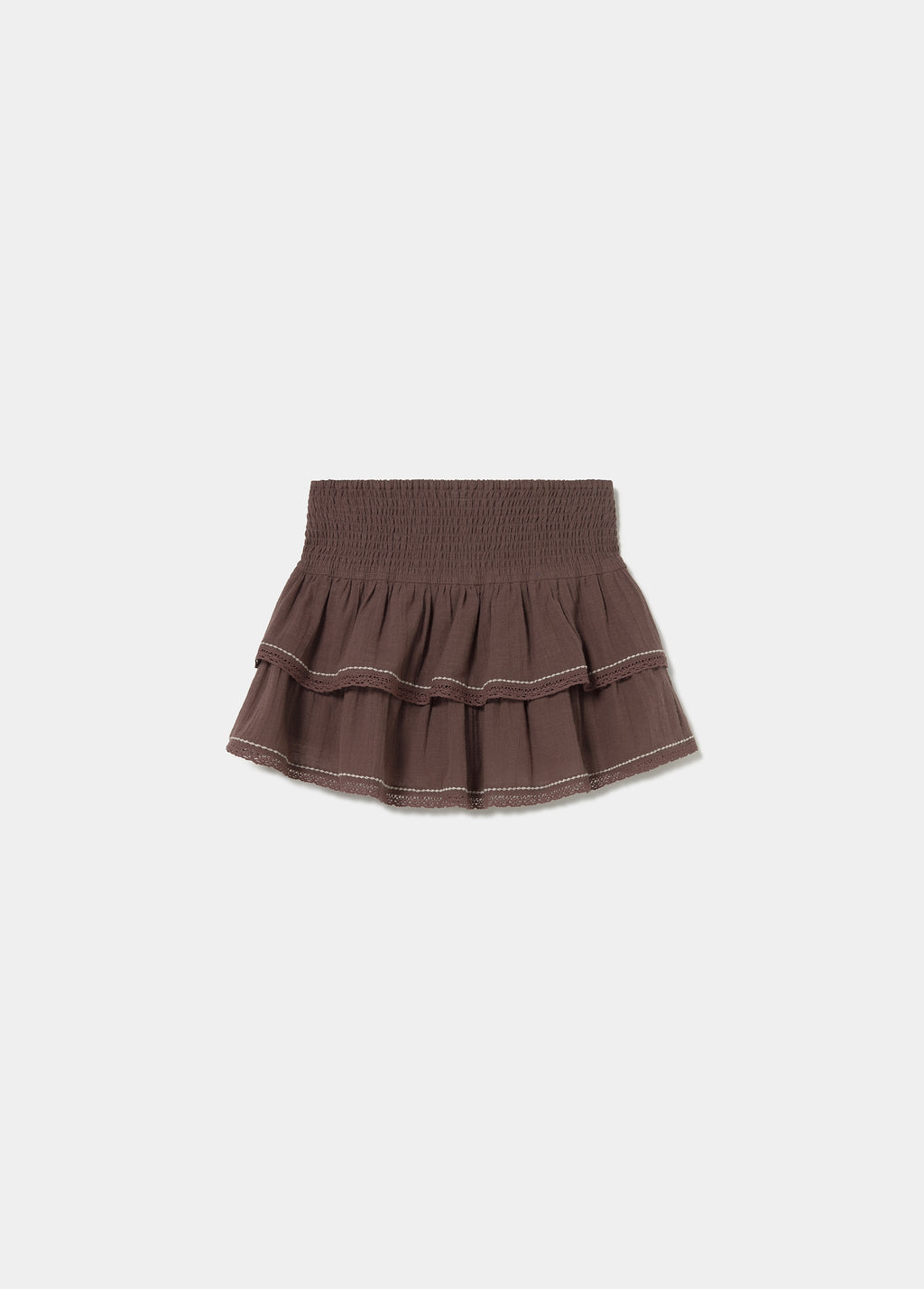 Short ruffle skirt