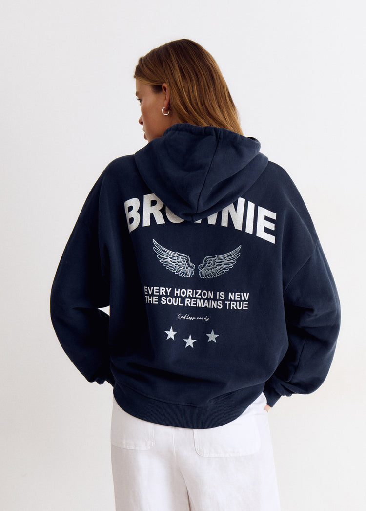 Sweatshirt with logo and wings