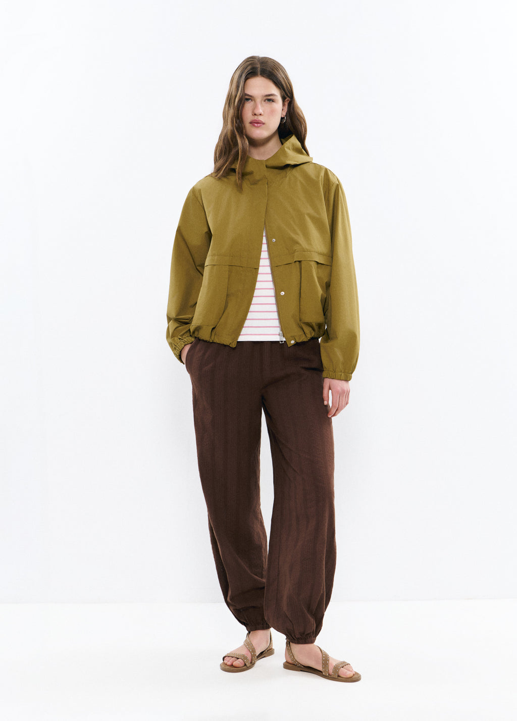 Parka algodón con capucha