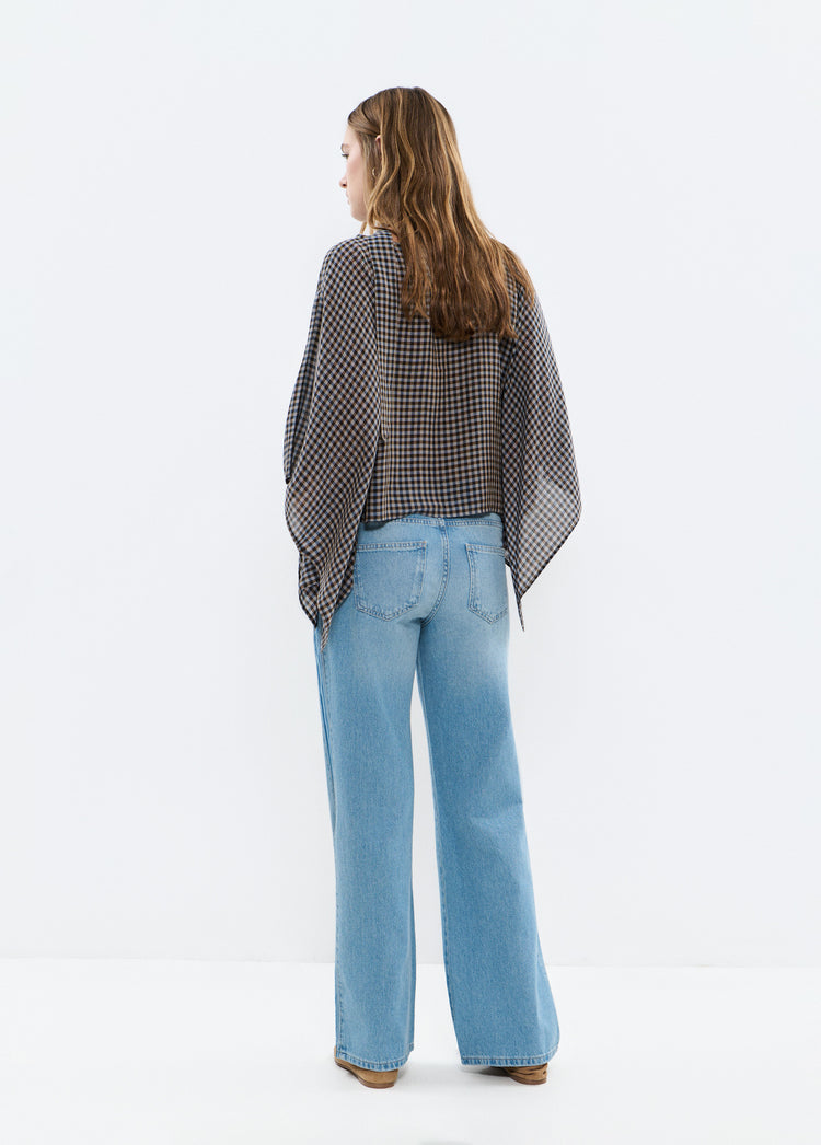 Jeans with side stripe