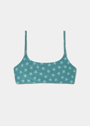 Top tiras bandeau estrellas hilo met