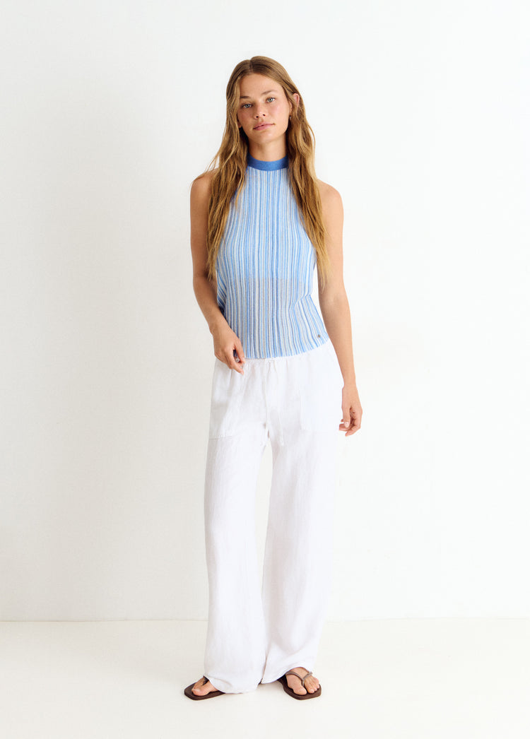 Top halter hilo