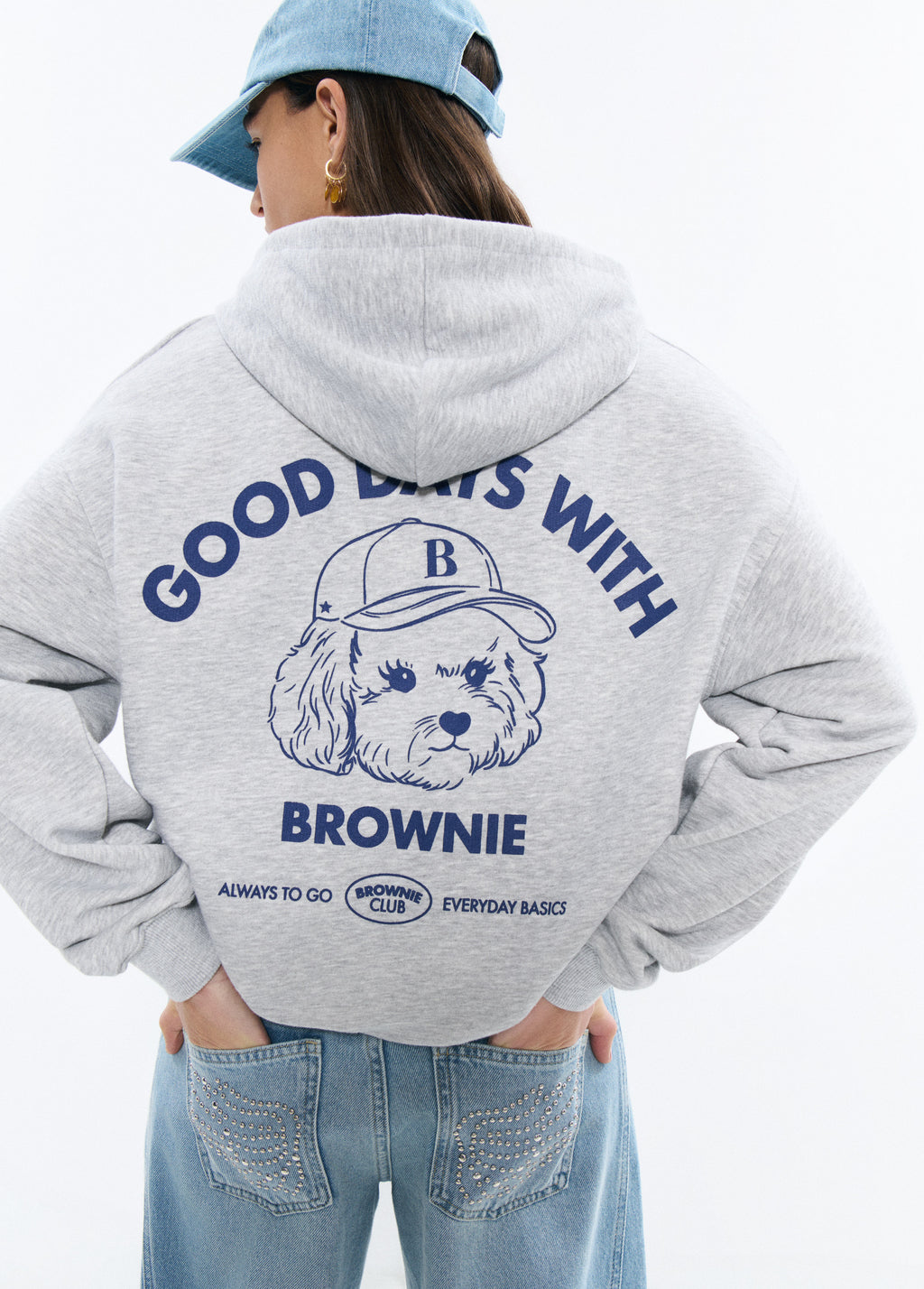 Hoodie with dog print