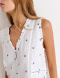 Blusa dobletela bordados