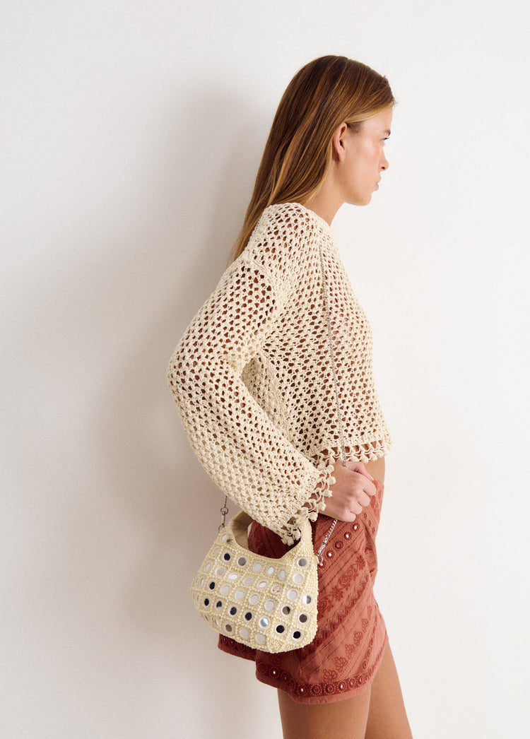 Bolso beads y espejos