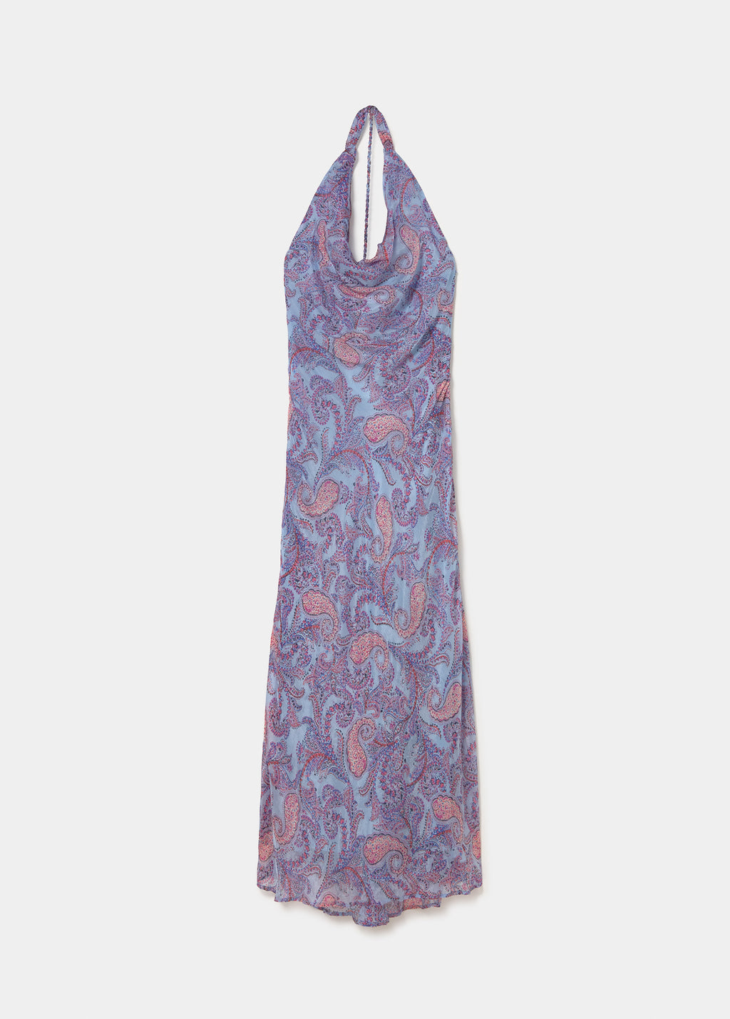Vestido estampado drapeado