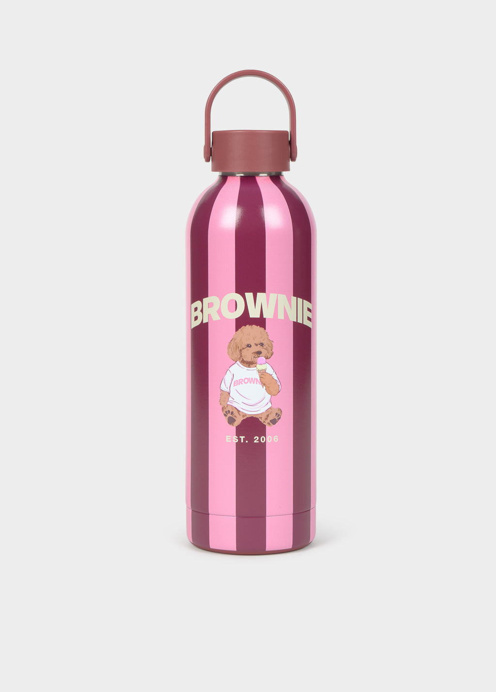 Bottle striped dog