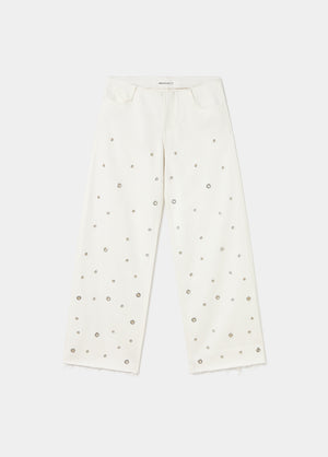 Pantalón eyelets allover