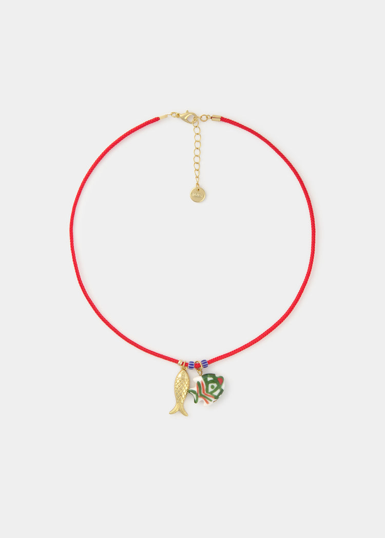 Collar cuerda peces