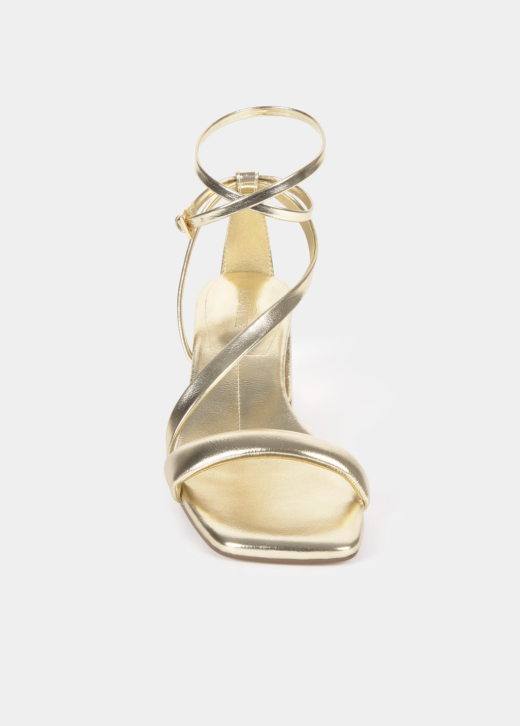 Sandale à talon et lanières