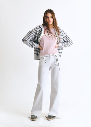 Pantalón culotte tachas