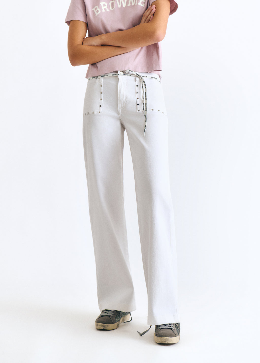 Culotte broek met studs
