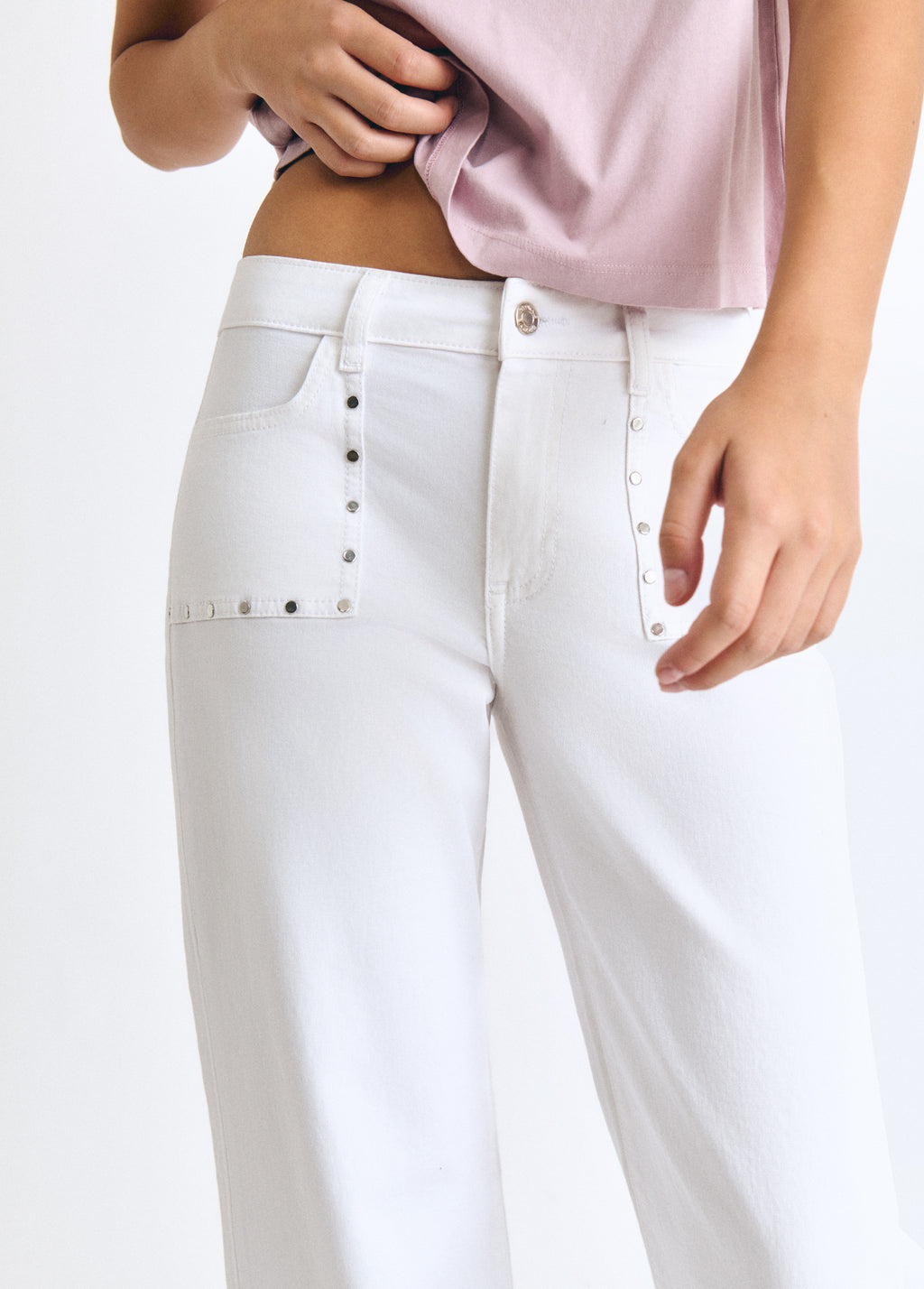 Culotte broek met studs