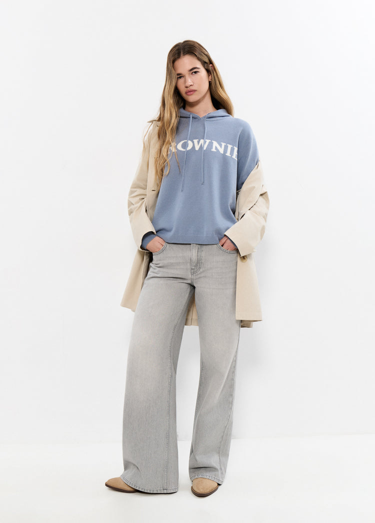 Maglione con cappuccio e stella