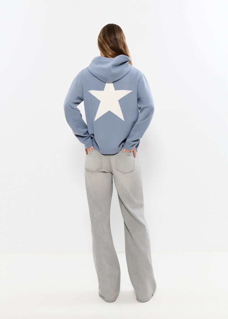 Maglione con cappuccio e stella