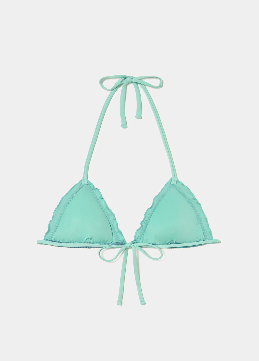 Ombre bikini top with ruffle