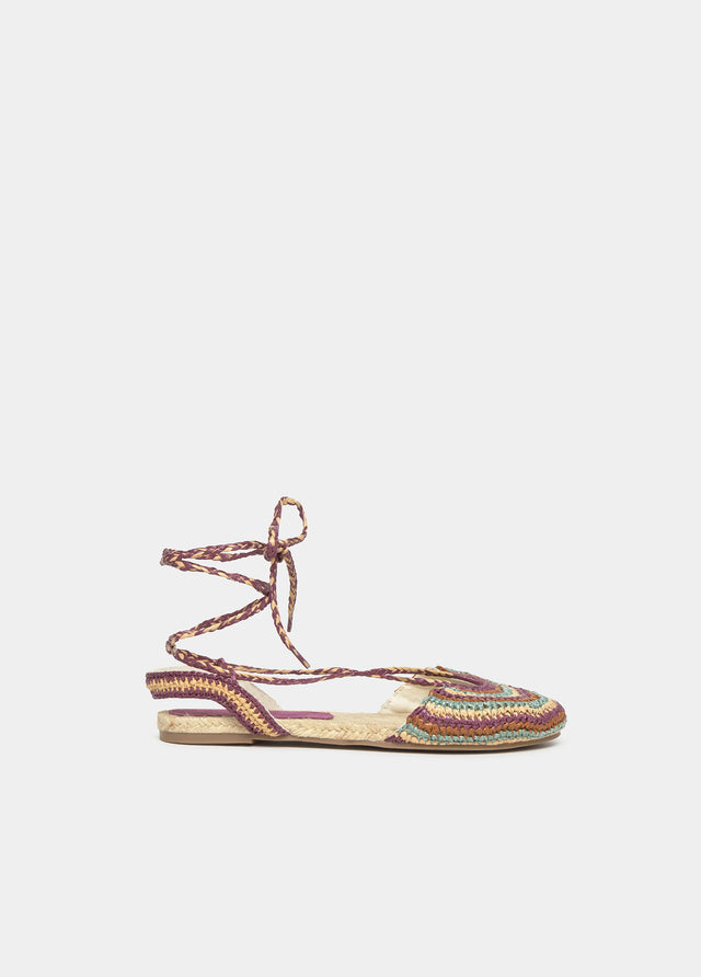 Sandale en jute tressée