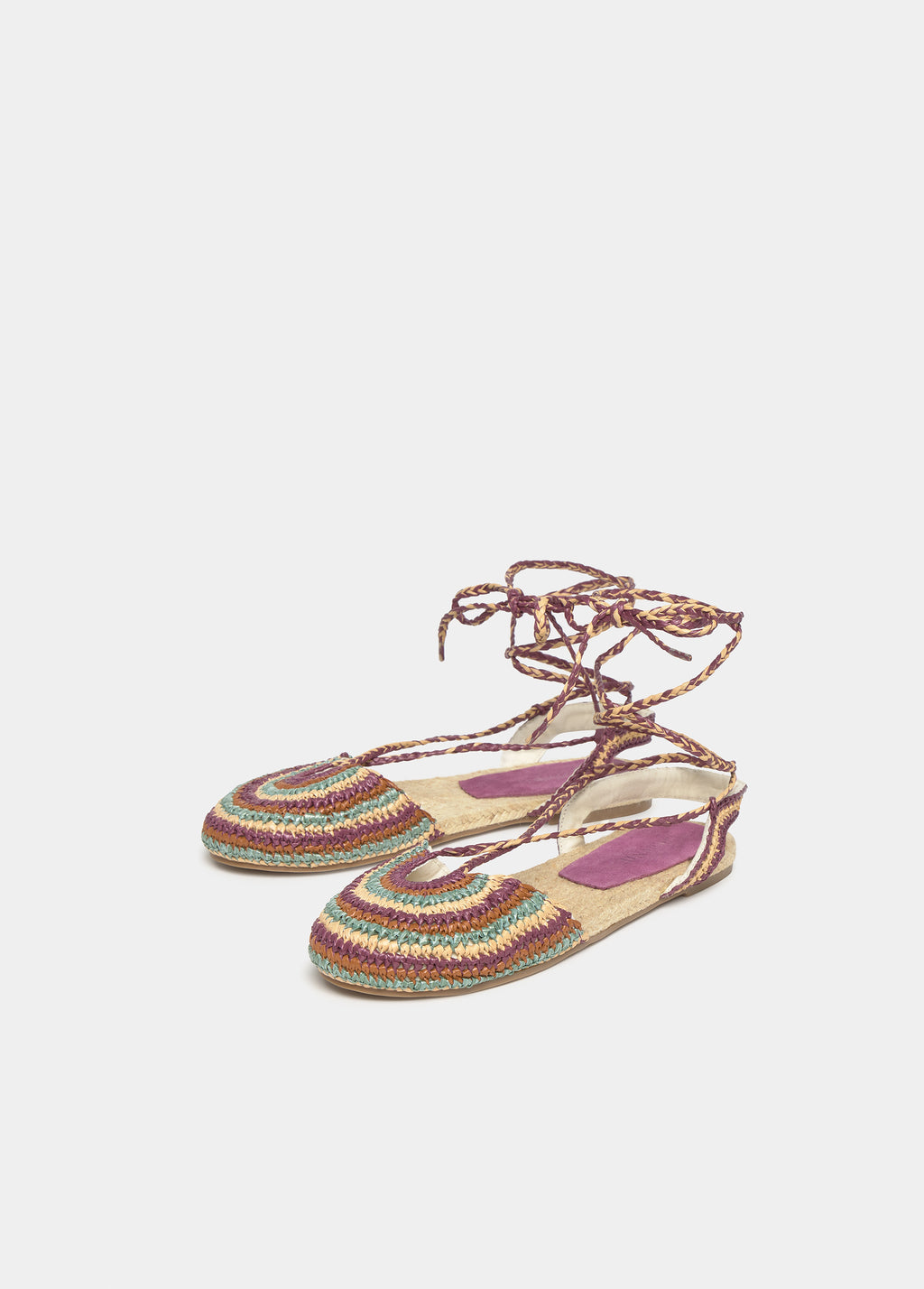 Sandale en jute tressée
