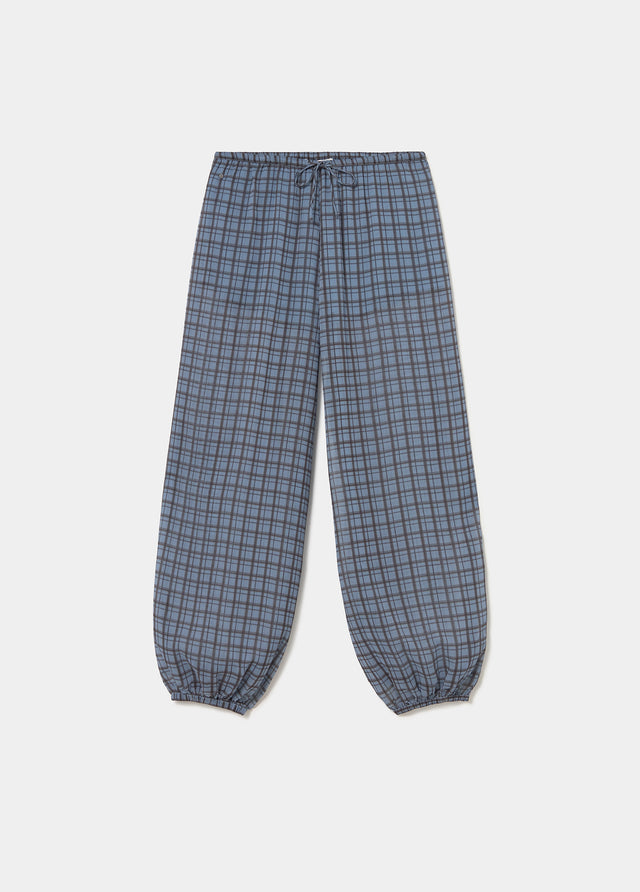 Pantalon sarouel à carreaux