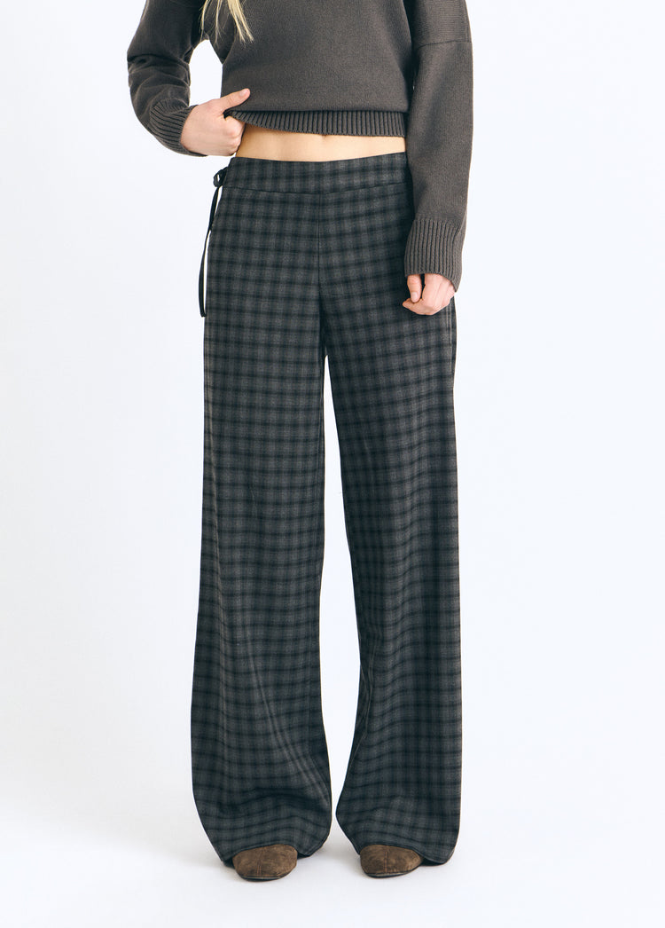 Pantalón cuadros cordón