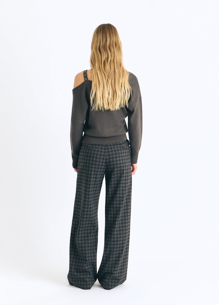 Pantalón cuadros cordón