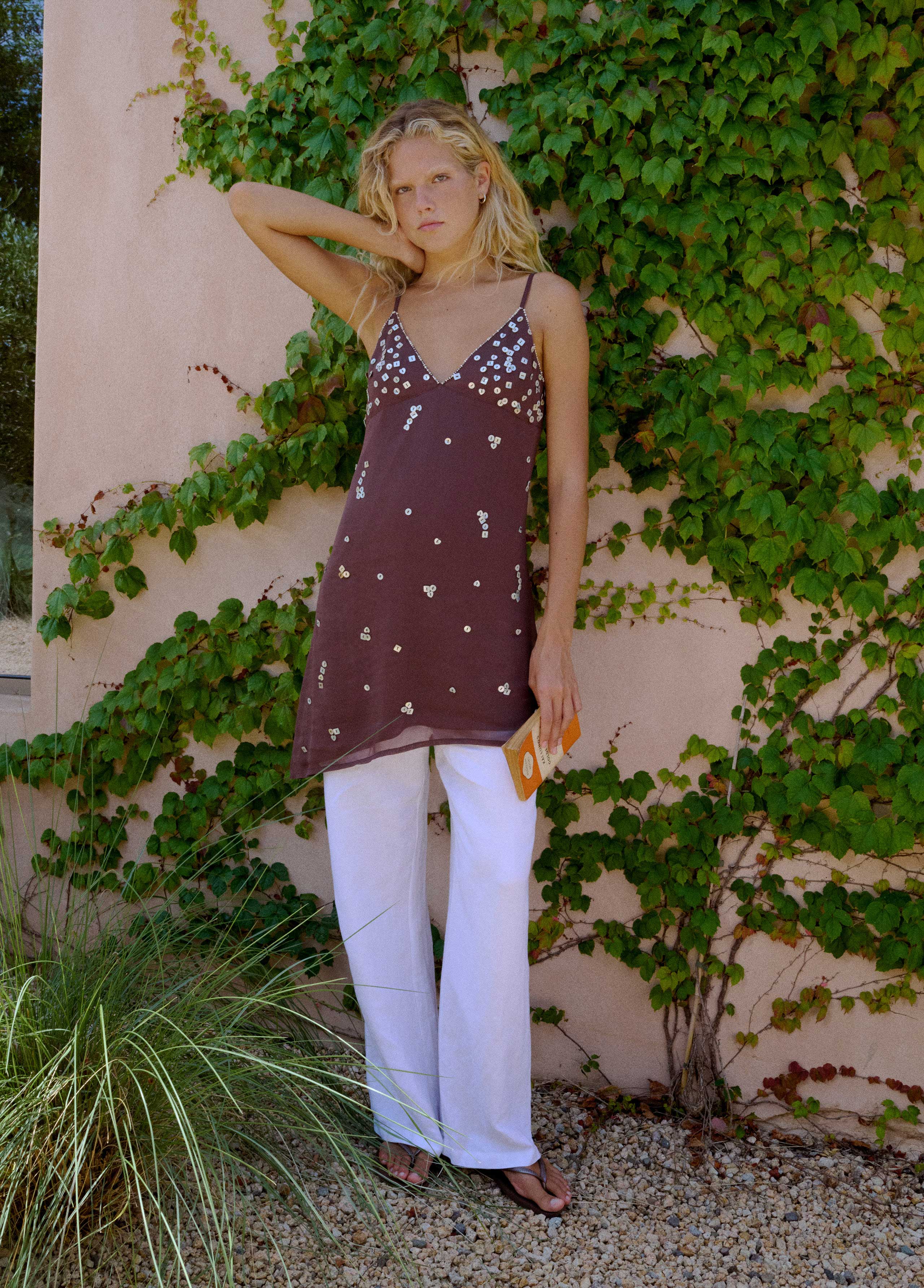 Flowy pants with pocket