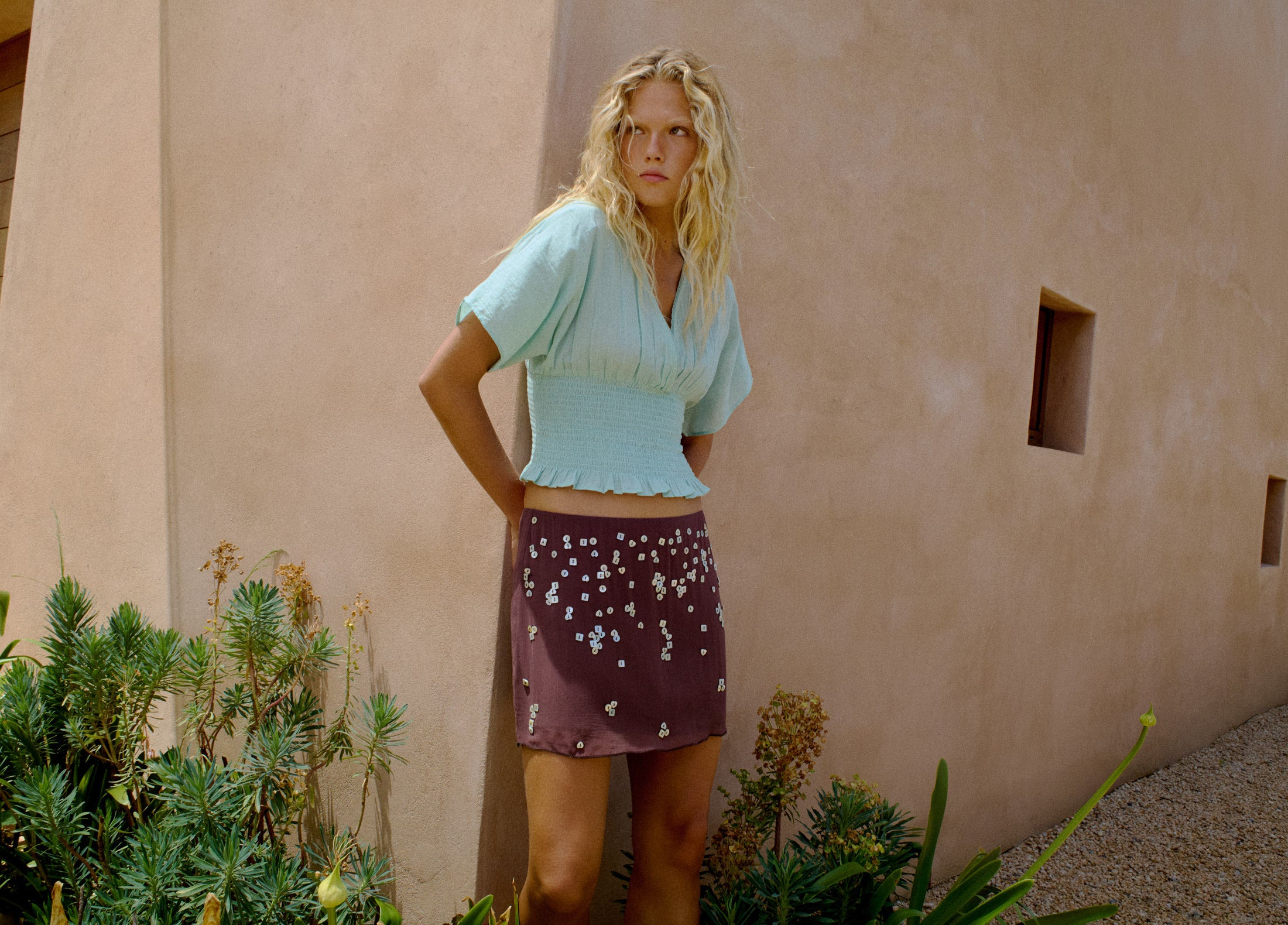 Blusa smock