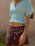 Geborduurde blouse