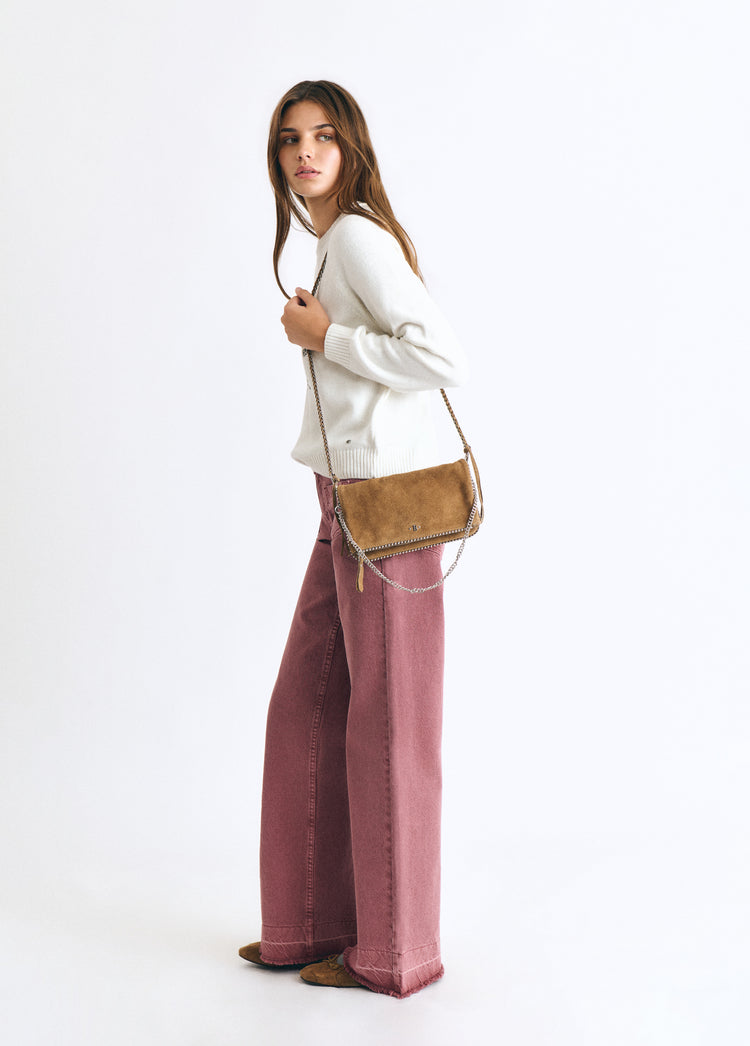 Bolso solapa cuero