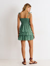 Smocked short skirt
