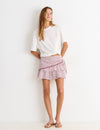 Printed short skirt