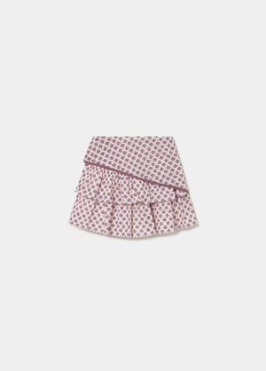 Falda corta estampada pañuelo