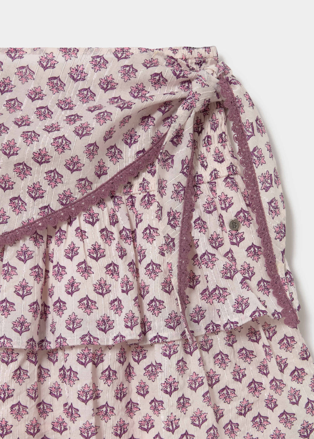 Printed short skirt