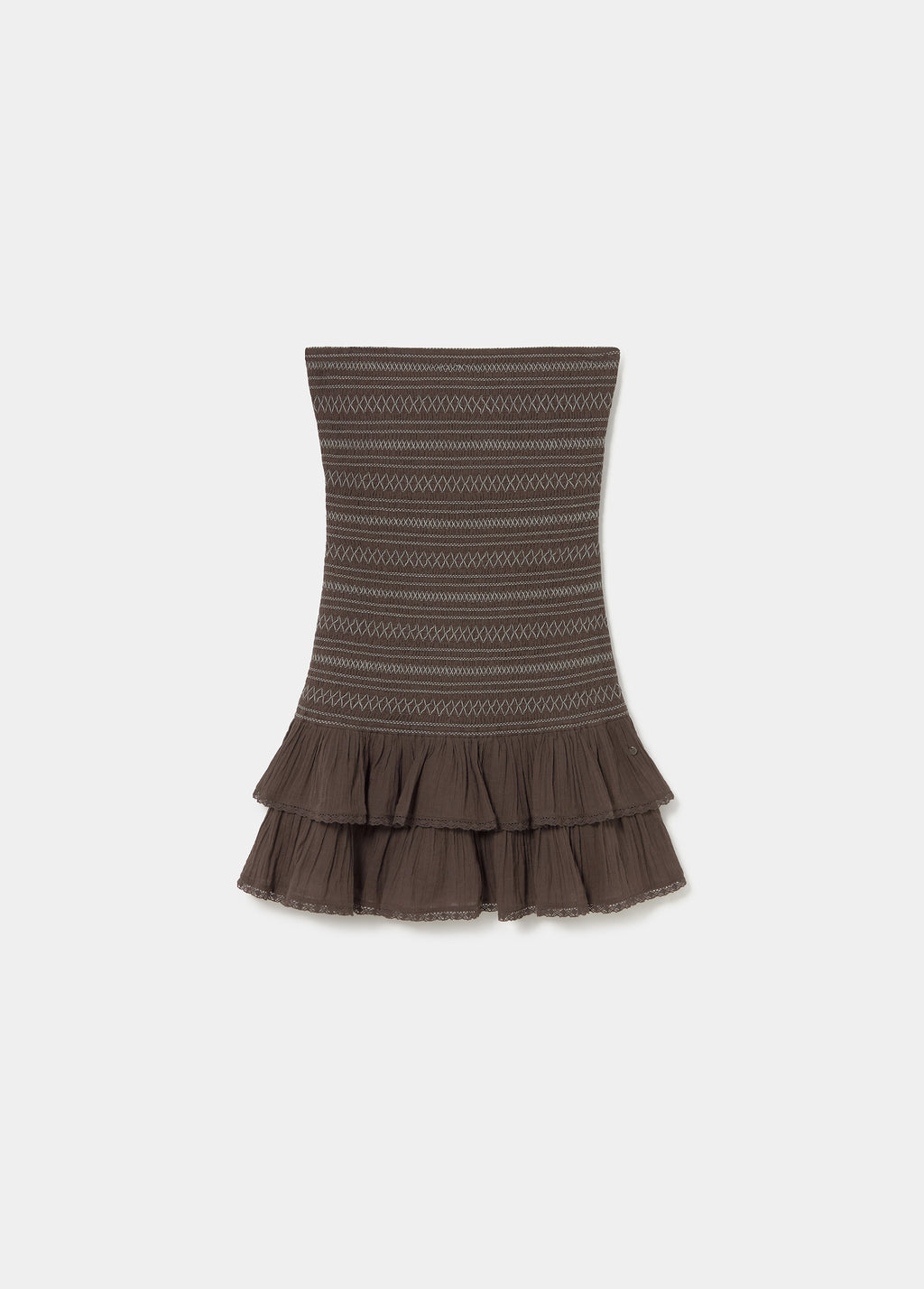 Vestido corto smock