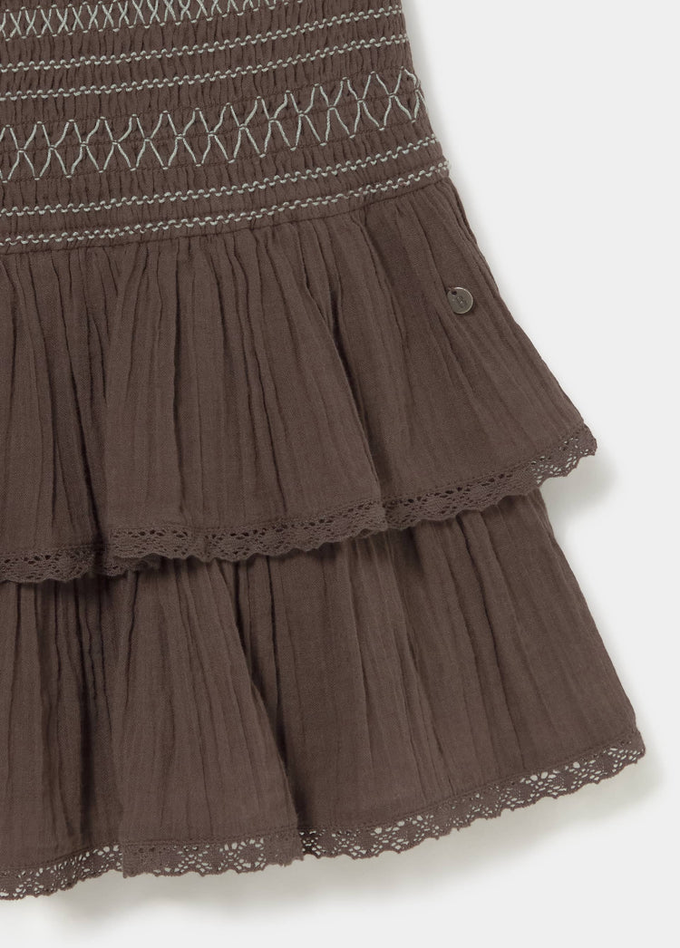 Vestido corto smock