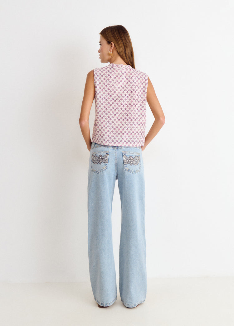 Top estampado sello